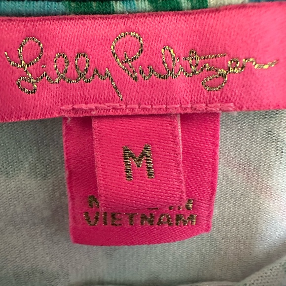 Lilly Pulitzer Eiza Top High Tide Navy Bringing Mermaid Back - Picture 3 of 7